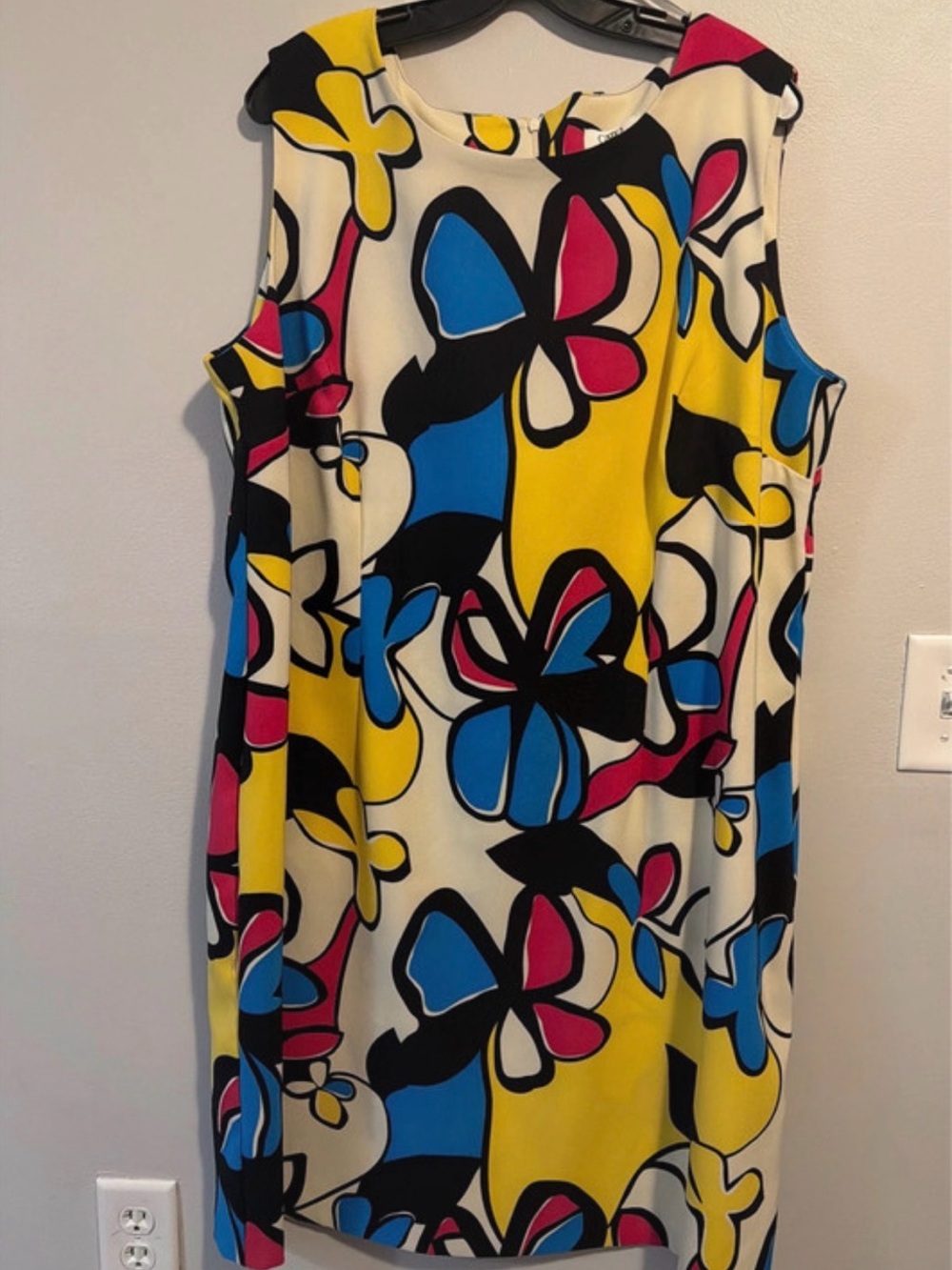 Eccentric CATO dress with floral abstract prints